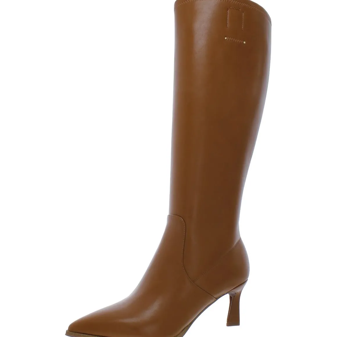 Daytona Faux Leather Heels Knee-High Boots