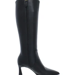 Daytona Faux Leather Heels Knee-High Boots