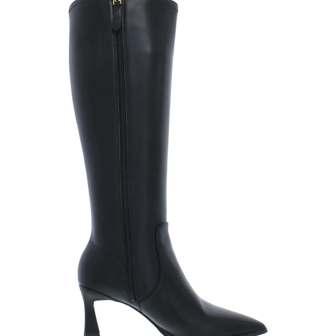 Daytona Faux Leather Heels Knee-High Boots