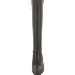 Daytona Faux Leather Heels Knee-High Boots