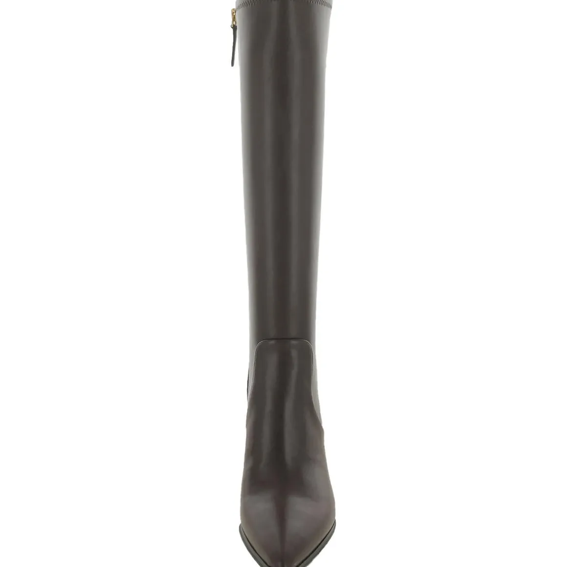 Daytona Faux Leather Heels Knee-High Boots