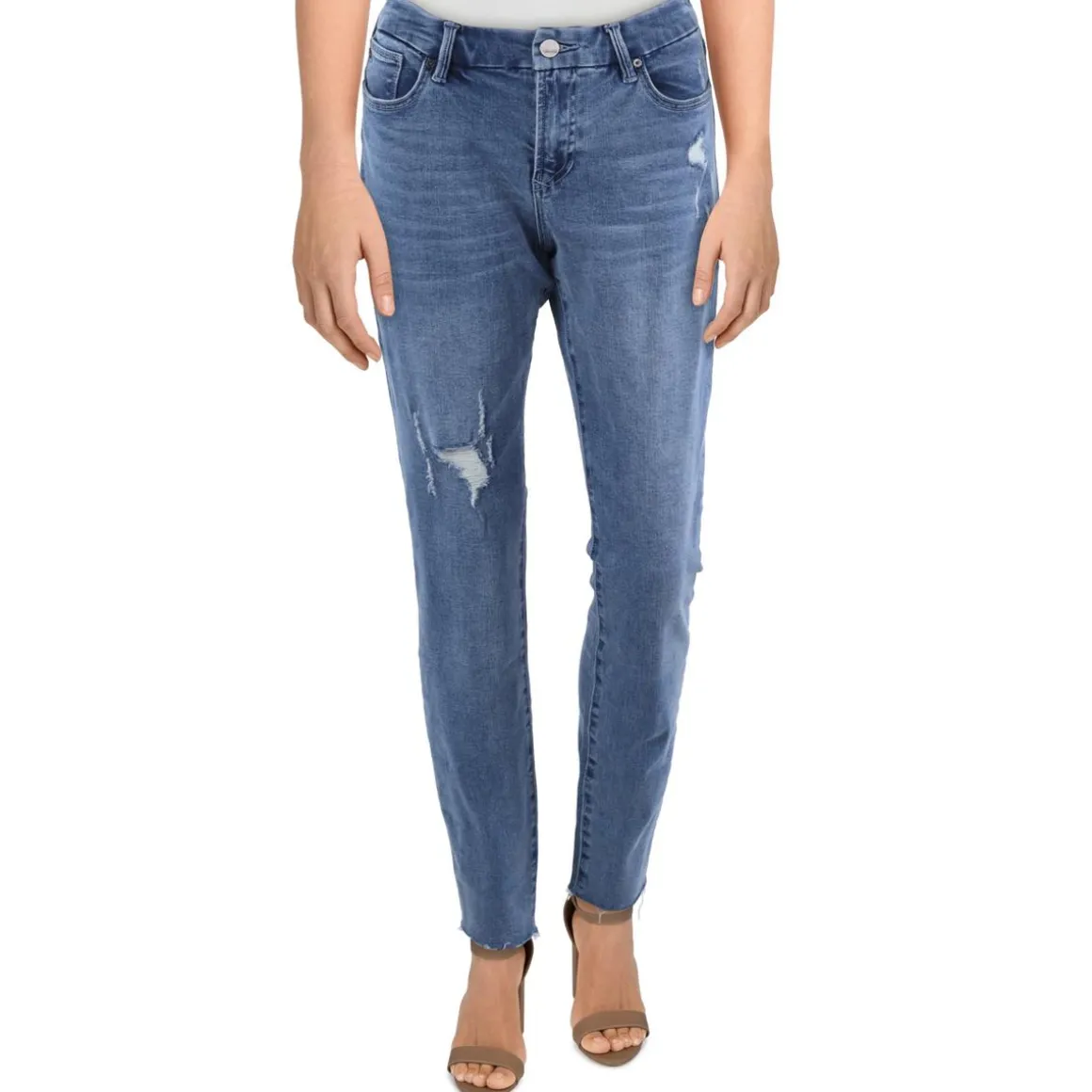 Dear John Destroyed Denim Skinny Jeans