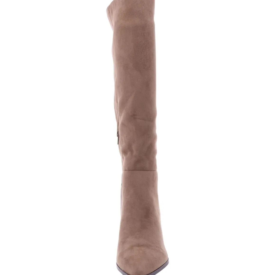 Debutt Faux Leather Kitten Heel Knee-High Boots