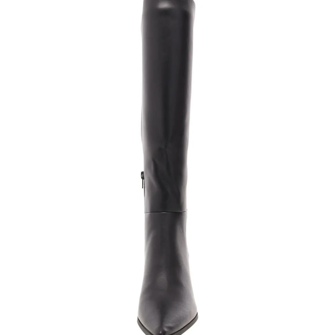 Debutt Faux Leather Kitten Heel Knee-High Boots