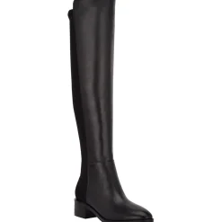 DeeDee Solid Leather Over-The-Knee Boots