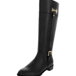 Deliee 2 Zipper Round Toe Riding Boots