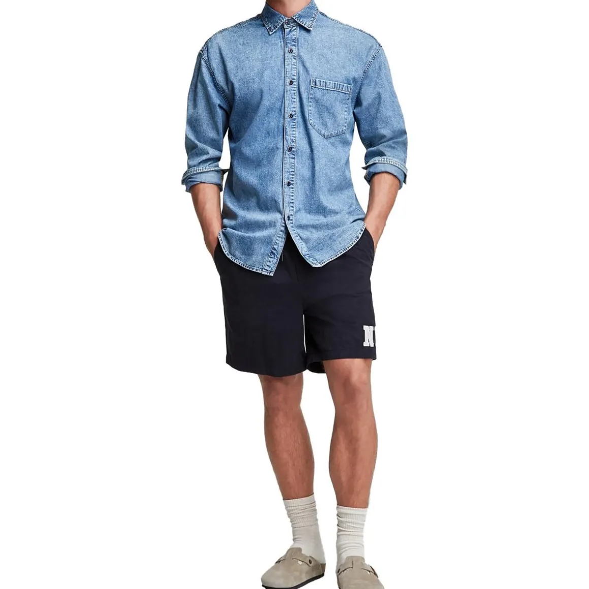 Denim Button-Down Shirt