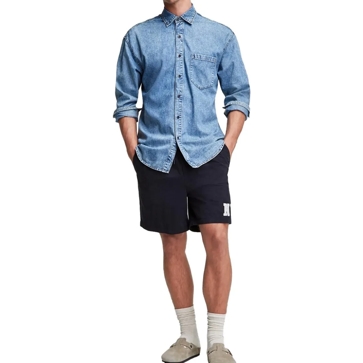 Denim Button-Down Shirt