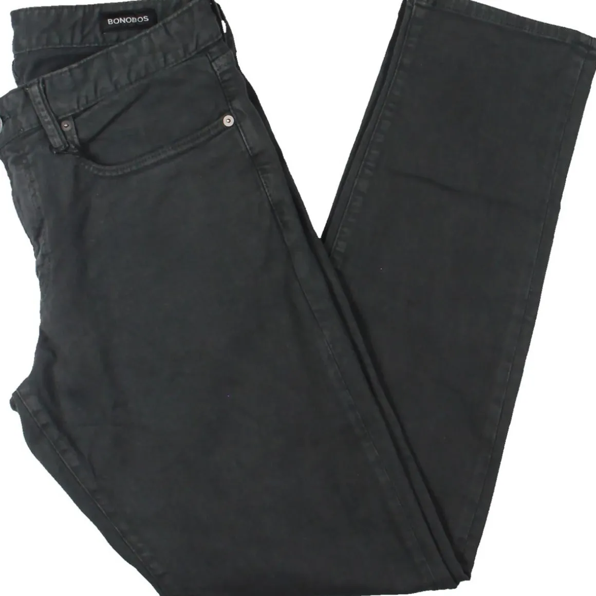 Denim Casual Straight Leg Pants
