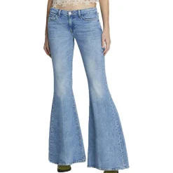 Denim Cotton Flared Jeans