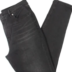 Denim High Rise Straight Leg Jeans