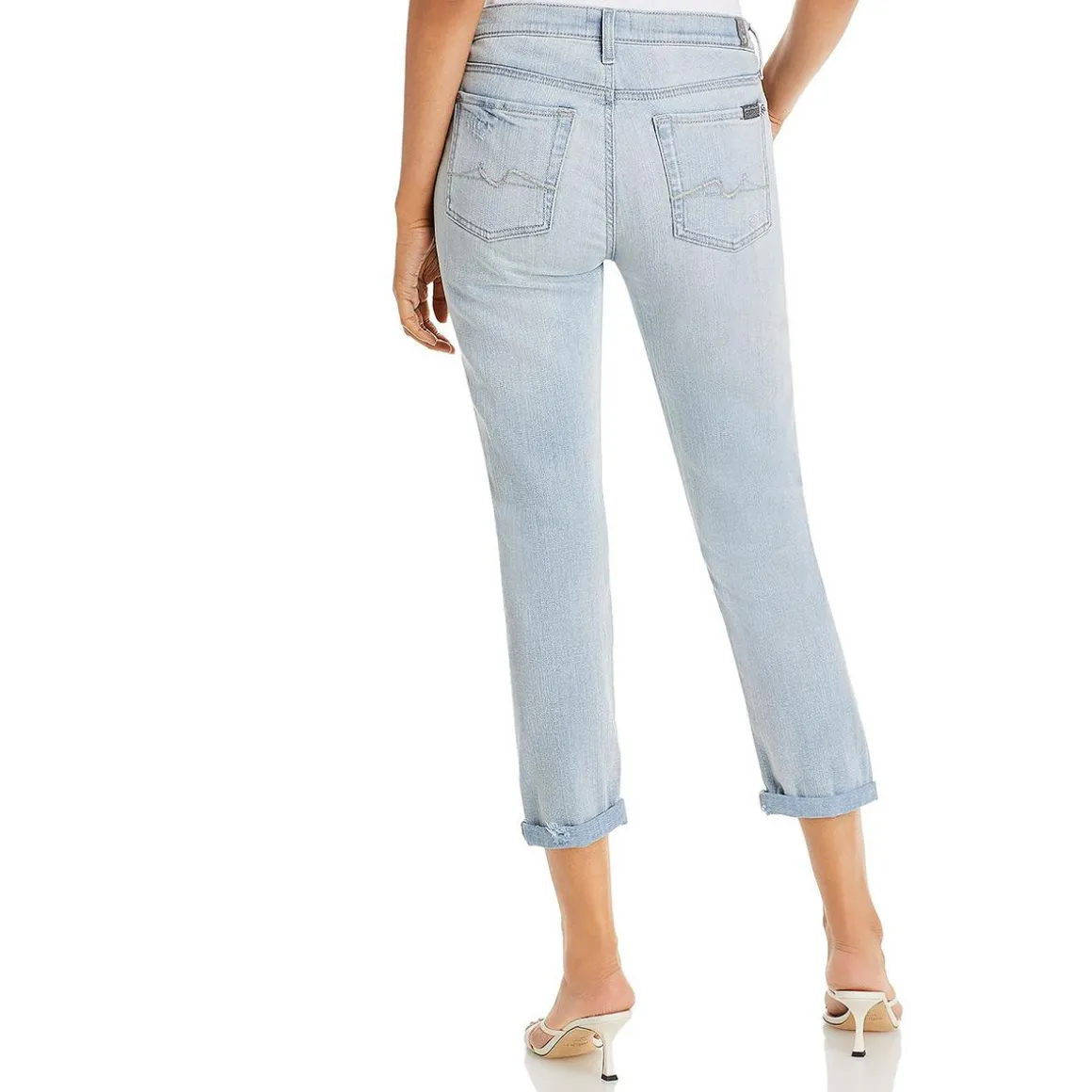 Denim Light Wash Boyfriend Jeans