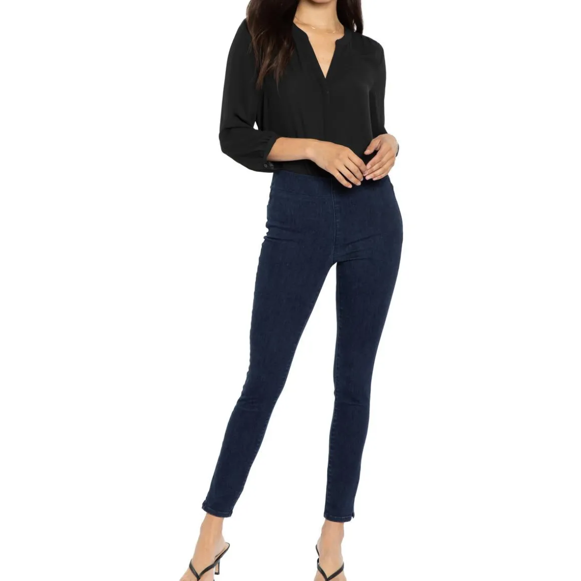 Denim Pull On Skinny Jeans