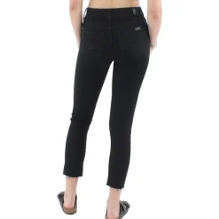 Denim Raw Hem Cropped Jeans