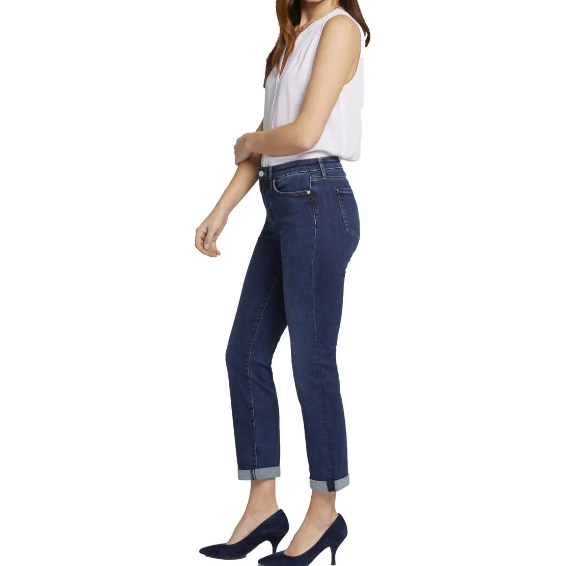 Denim Stretch Ankle Jeans