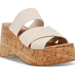 Deo Cork Slip On Platform Sandals