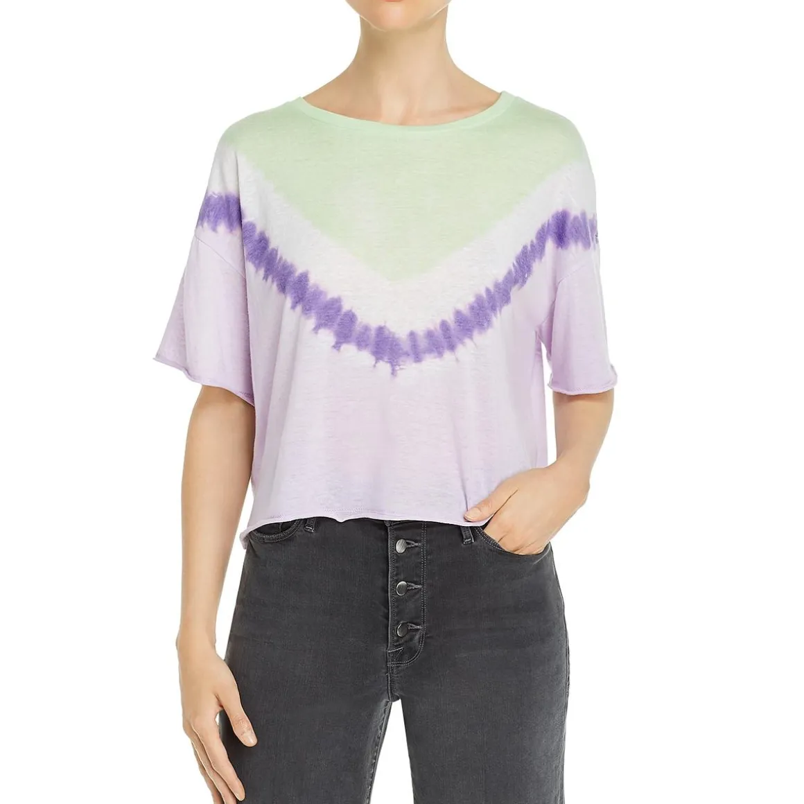 Destination Tie-Dye Cropped Graphic T-Shirt
