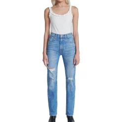 Destroyed Denim Slim Jeans
