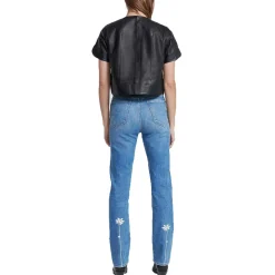 Destroyed Denim Slim Jeans