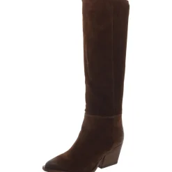 Devina Suede Pull On Knee-High Boots