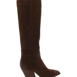Devina Suede Pull On Knee-High Boots