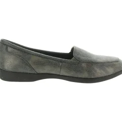 DEVITT18 Cushioned Footbed Faux Leather Loafers