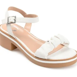 Dexxla Faux Leather Ankle Strap Heels