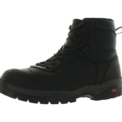 Diablo Hi Faux Leather Lace Up Ankle Boots