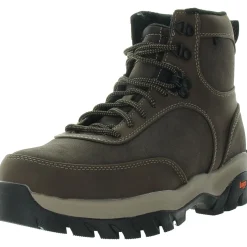 Diablo Hi Faux Leather Lace Up Ankle Boots