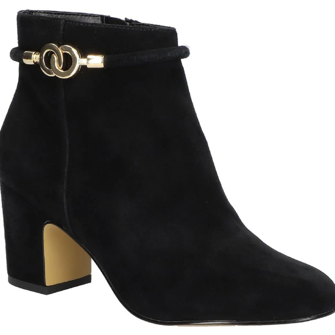 Diaz Suede Block Heel Ankle Boots