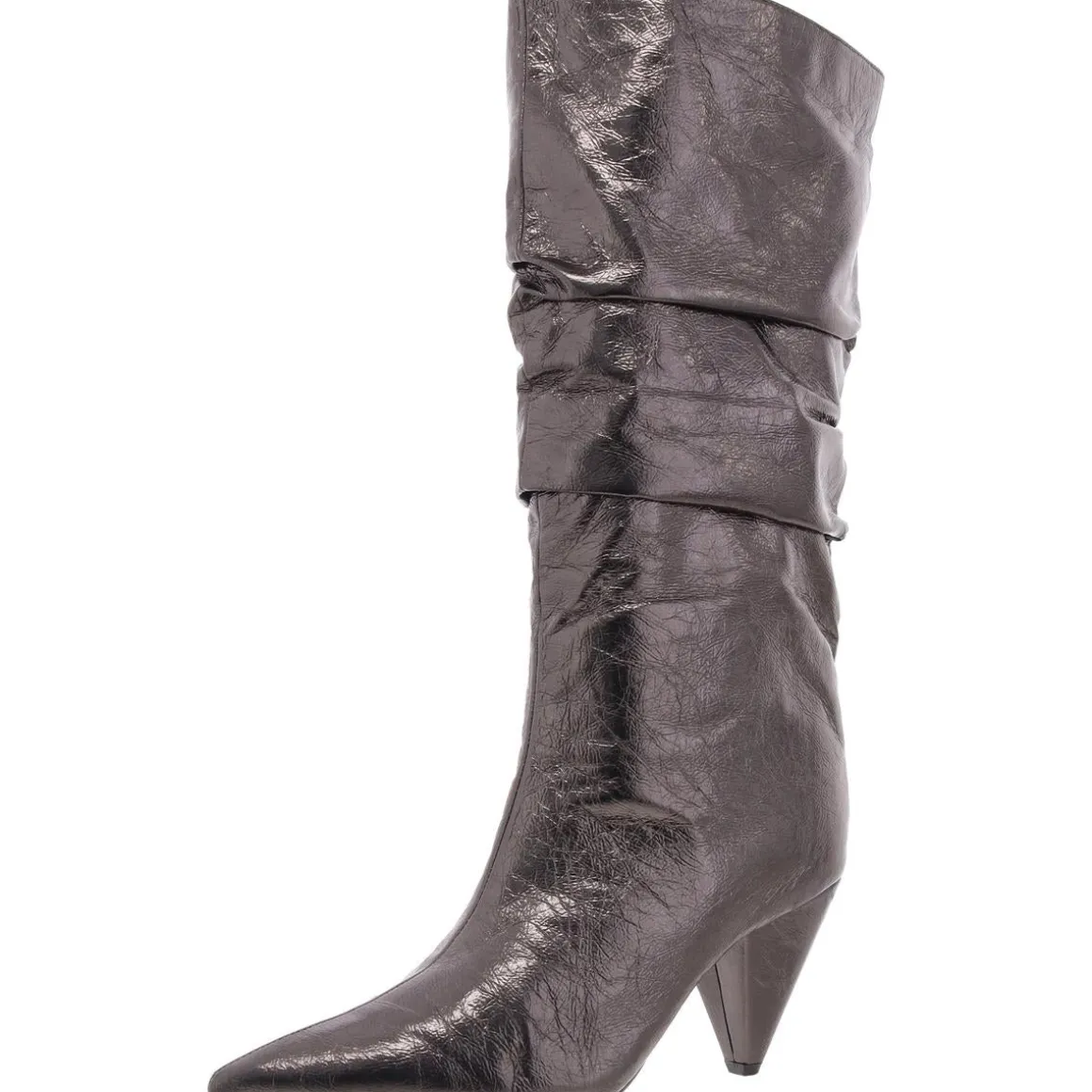 Diiannaa Slouchy Faux Leather Knee-High Boots