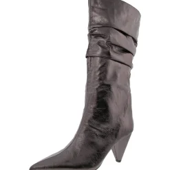 Diiannaa Slouchy Faux Leather Knee-High Boots