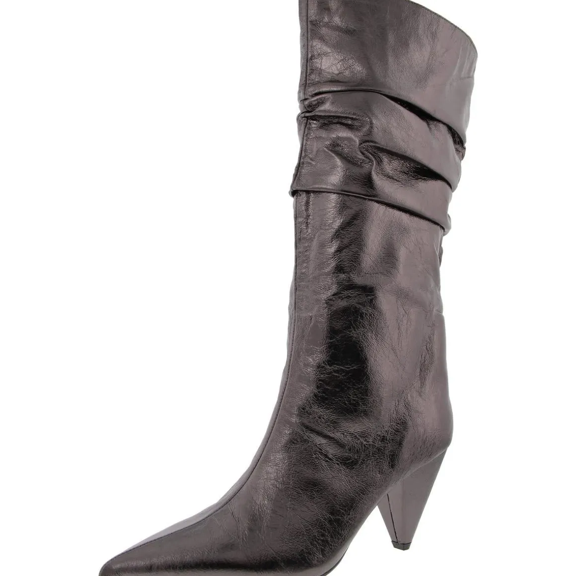 Diiannaa Slouchy Faux Leather Knee-High Boots
