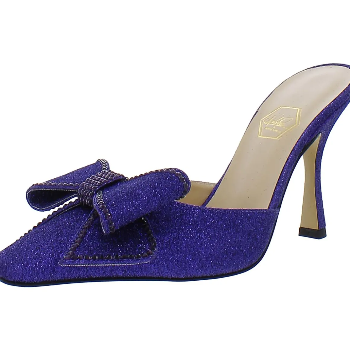 Dimante Bow Square Toe Mules