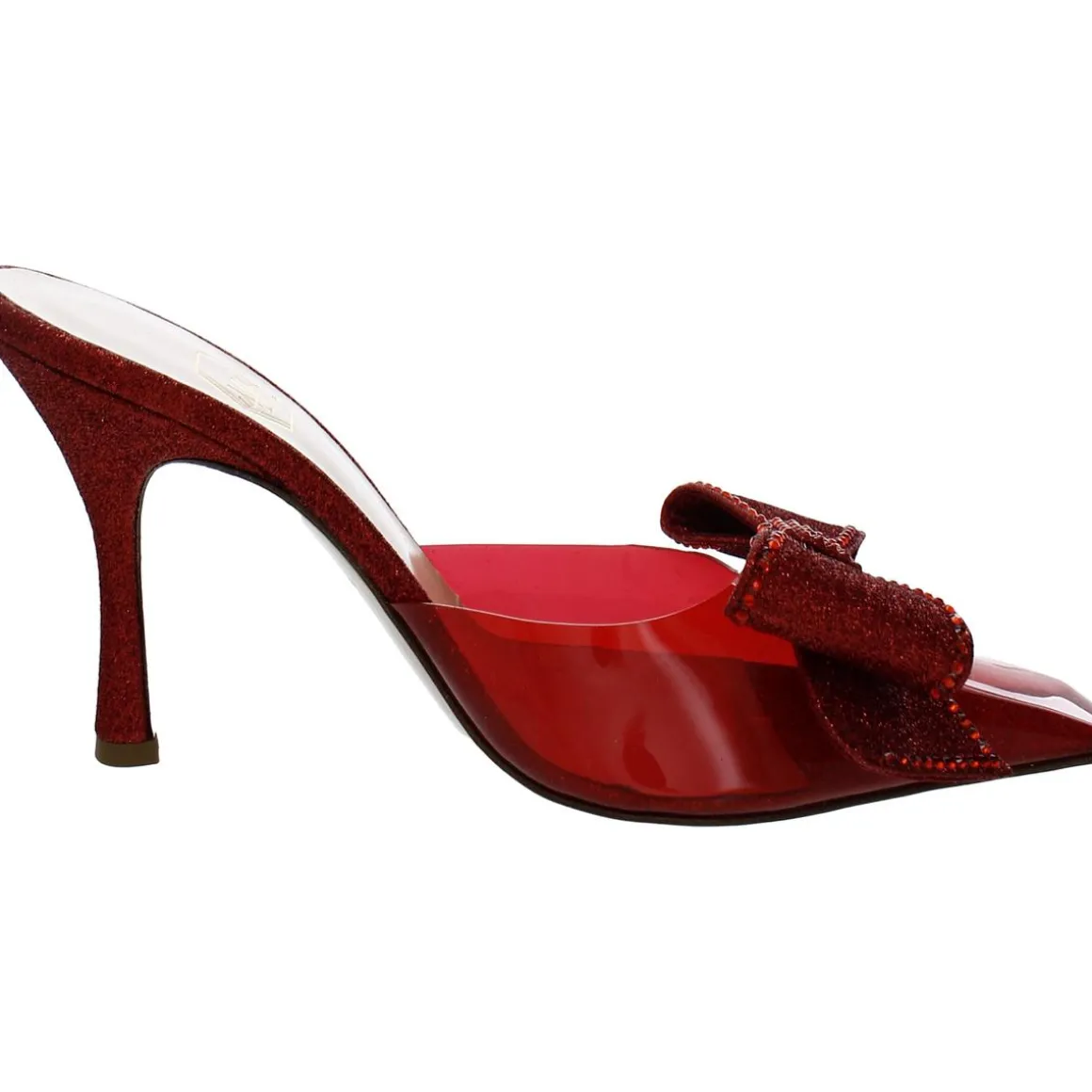 Dimante Bow Square Toe Mules