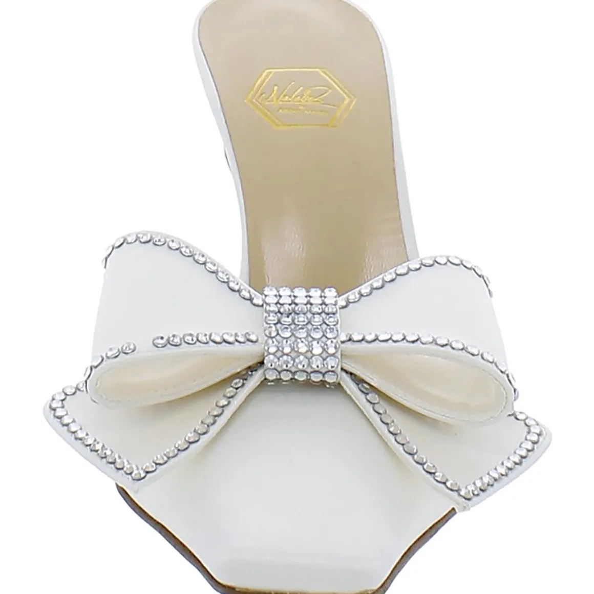 Dimante Bow Square Toe Mules