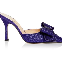 Dimante Bow Square Toe Mules