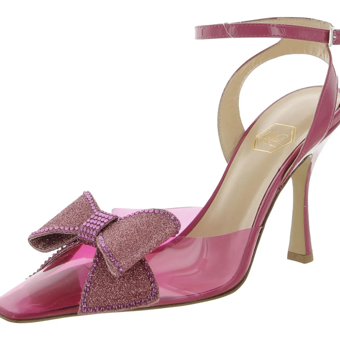 Dimante Bow Square Toe Mules