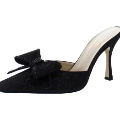 Dimante Bow Square Toe Mules