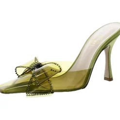 Dimante Bow Square Toe Mules