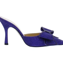 Dimante Bow Square Toe Mules