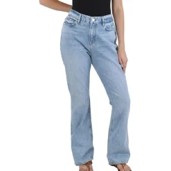 Distressed Denim Bootcut Jeans