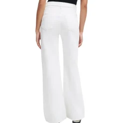 Distressed High Rise Wide Leg Jeans