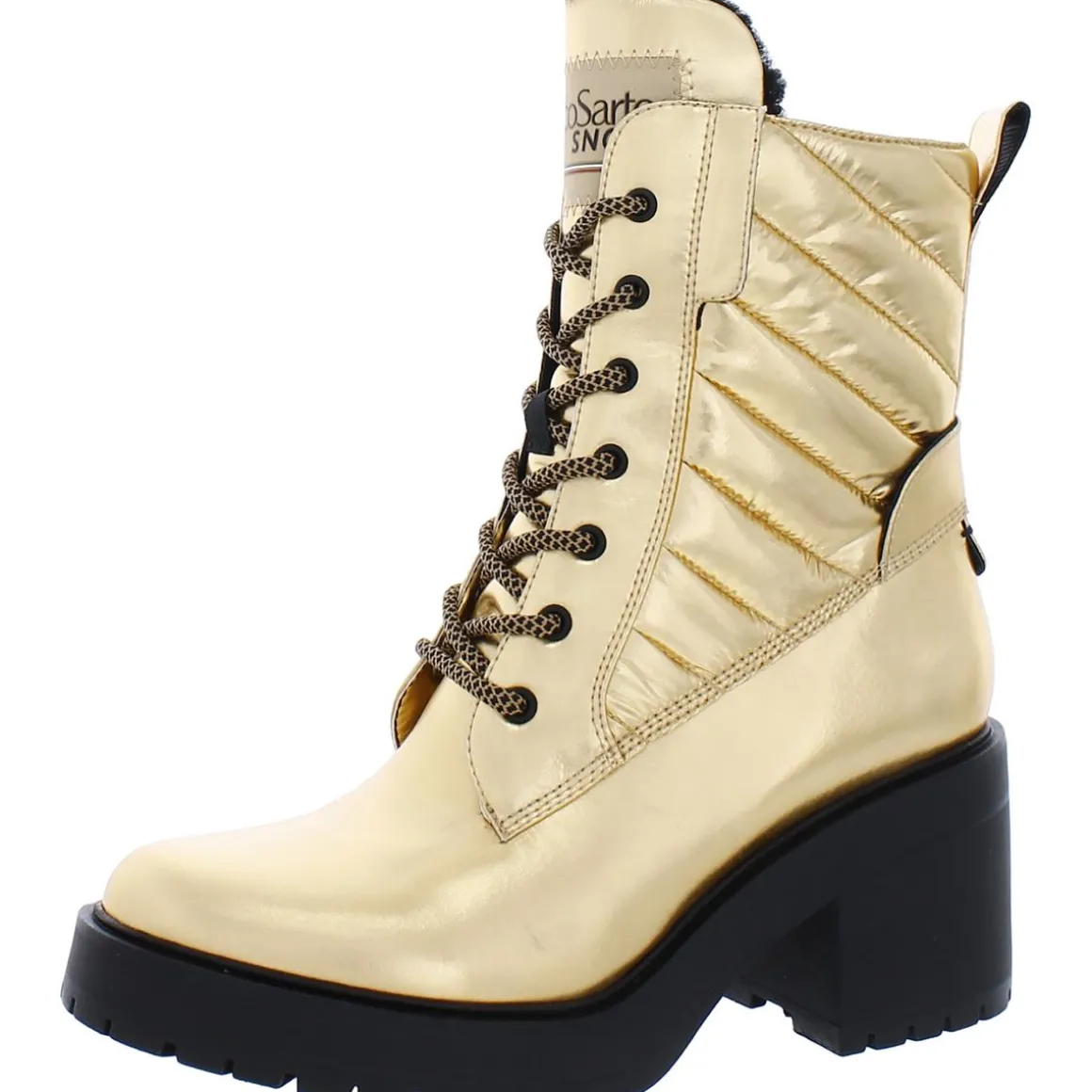 Dizzy 2 Faux Fur Lined Round Toe Combat & Lace-up Boots