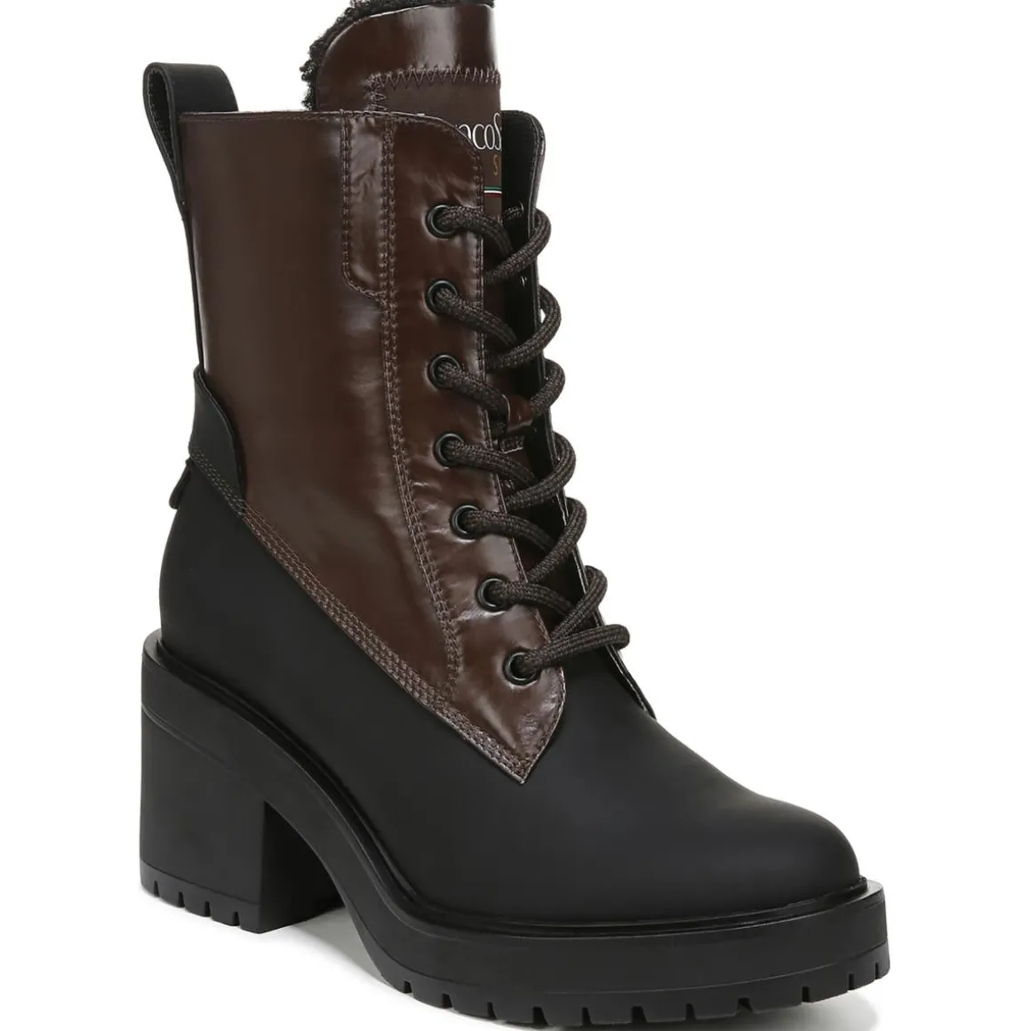 Dizzy Faux Leather Lace Up Winter & Snow Boots