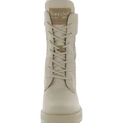 Dizzy Faux Leather Lace Up Winter & Snow Boots