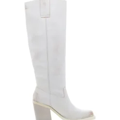 Dollee Faux Leather Square Toe Knee-High Boots