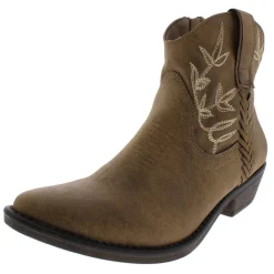 Dolly Faux Leather Booties Ankle Boots