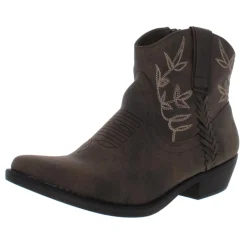 Dolly Faux Leather Booties Ankle Boots