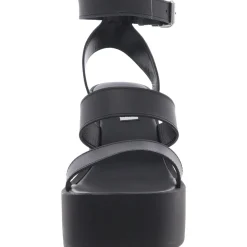 Dora Adjustable Leather Platform Sandals